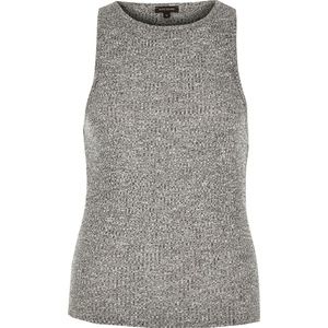 River Island Gray Marl Tank